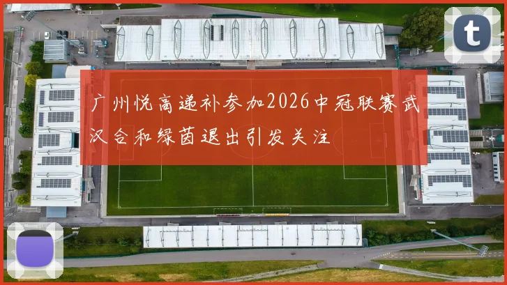 广州悦高递补参加2026中冠联赛武汉合和绿茵退出引发关注